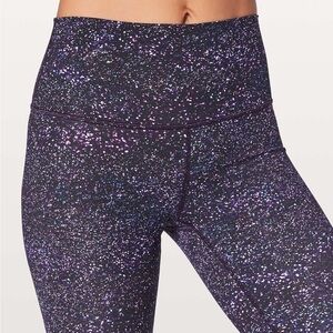 Lululemon Wunder Under Hi-Rise Tight 28" Crystalline Multi Galaxy Print Sz 4